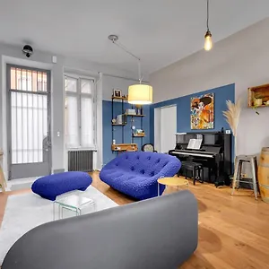  Apartment Bleu Du Maine - Elegant T3 Avec Terrasse